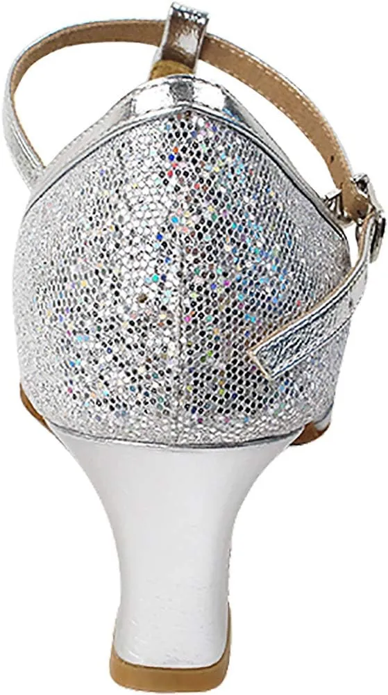 Very Fine Dance Shoes (Bundle of 5) Women's Ballroom Dance Shoes Salsa Latin Practice Shoes Sera3541EB- 2.2" Heel