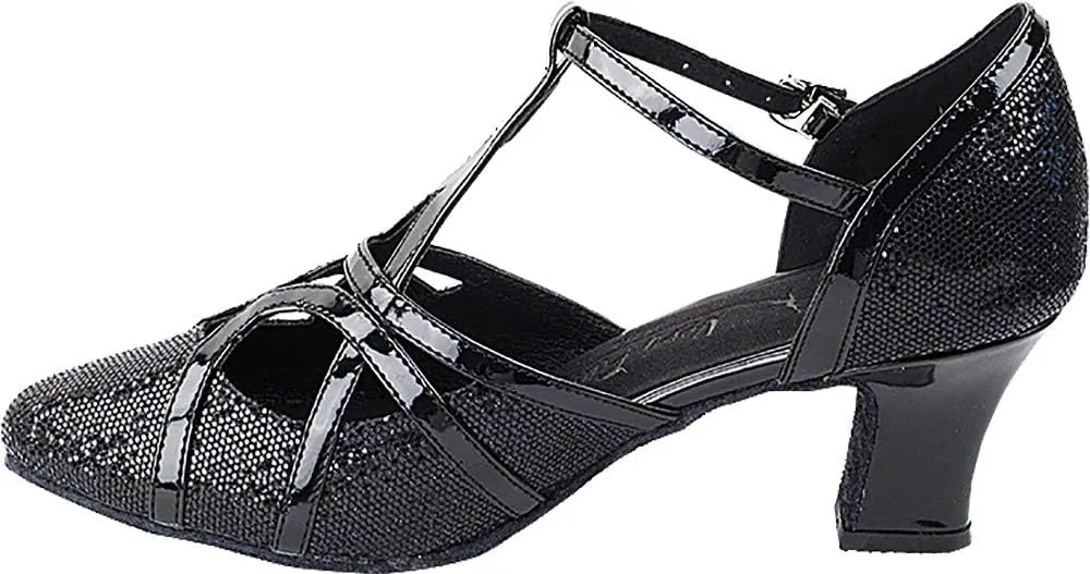 Very Fine Dance Shoes (Bundle of 5) Women's Ballroom Dance Shoes Salsa Latin Practice Shoes Sera3541EB- 2.2" Heel