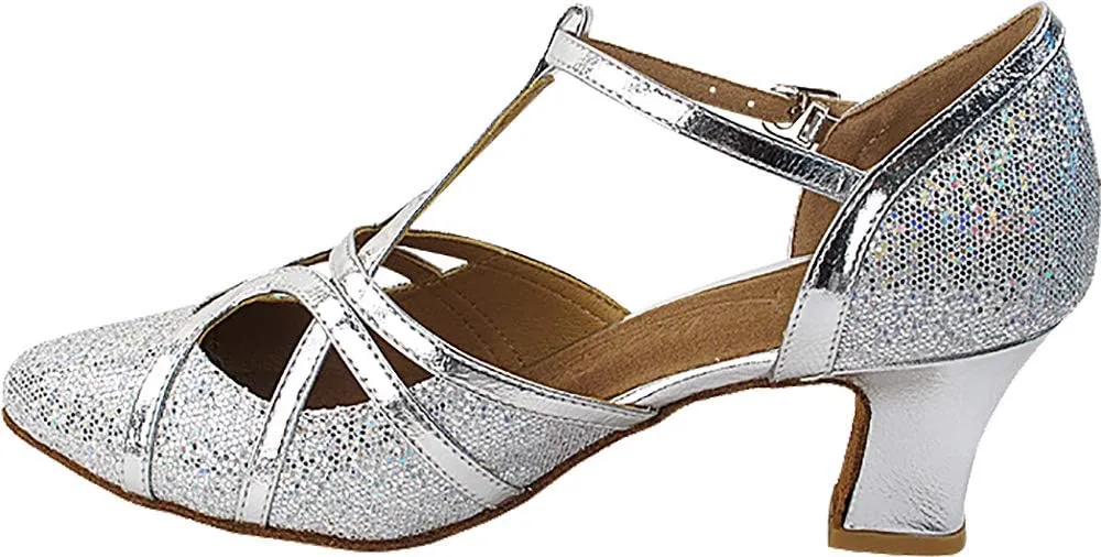 Very Fine Dance Shoes (Bundle of 5) Women's Ballroom Dance Shoes Salsa Latin Practice Shoes Sera3541EB- 2.2" Heel