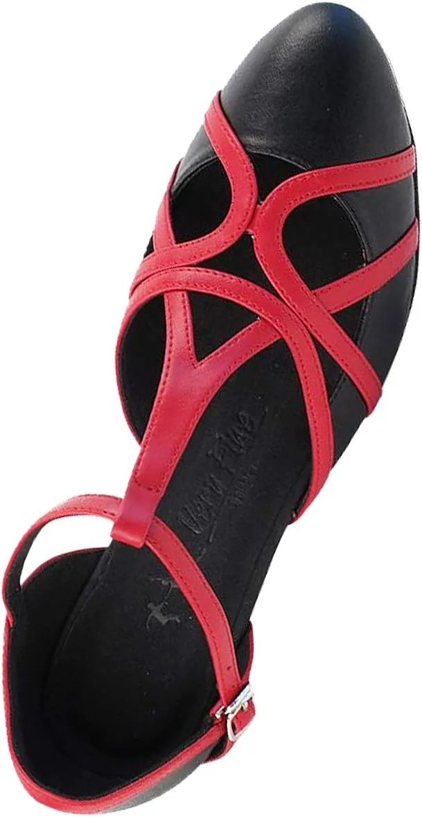 Very Fine Dance Shoes Women's Ballroom Dance Shoes Salsa Latin Practice Shoes Sera3541EB Comfortable 1.2" [Bundle of 5]