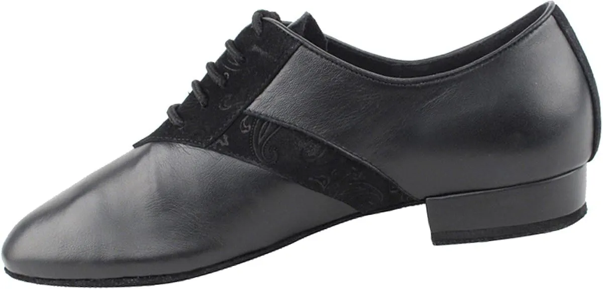 Very Fine Men's Salsa Ballroom Tango Dance Shoes CD9001A Leather & Nubuck Bundle - Shoe Wire Brush 1"