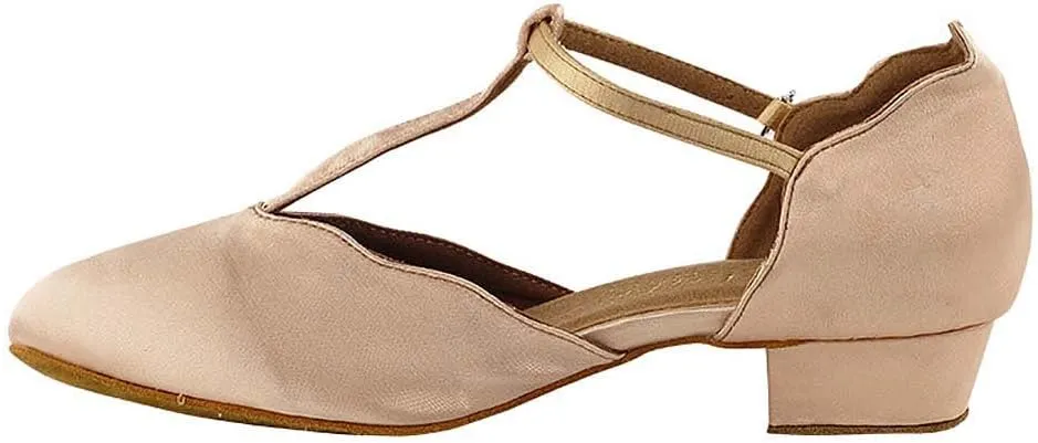 Very Fine Women's Ballroom Dance Shoes Salsa Latin Practice Shoes 6819FTEB Comfortable Dance Shoes 1" [Bundle of 5]