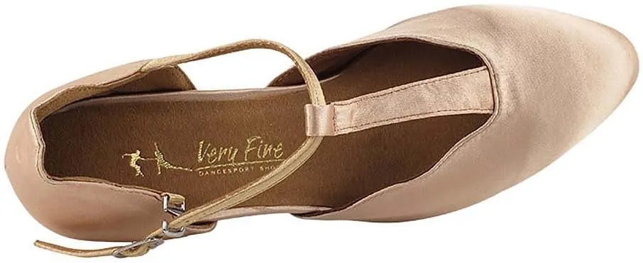 Very Fine Women's Ballroom Dance Shoes Salsa Latin Practice Shoes 6819FTEB Comfortable Dance Shoes 1" [Bundle of 5]