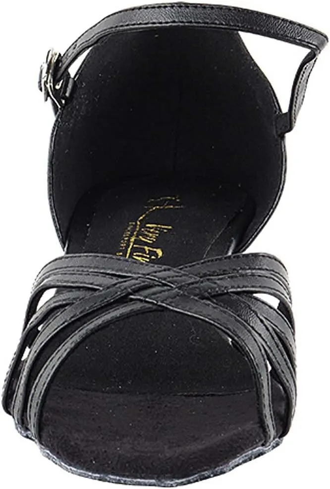 Very Fine Women's Ballroom Dance Shoes Salsa Latin Practice Shoes 802FTEB Comfortable Dance Shoes 1" [Bundle of 5]