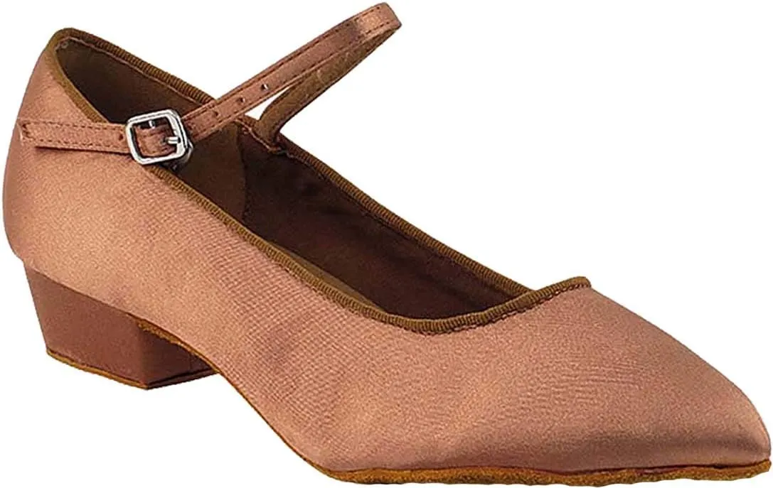 Very Fine Women's Ballroom Dance Shoes Salsa Latin Practice Shoes 9691EB Comfortable Dance Shoes 1.3" [Bundle of 5]
