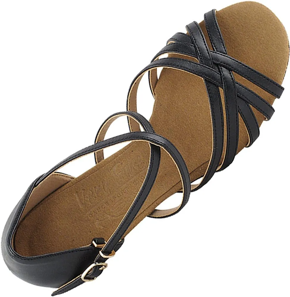 Very Fine Women's Ballroom Dance Shoes Salsa Latin Practice Shoes S9216EB Comfortable Dance Shoes 1.2" [Bundle of 5]