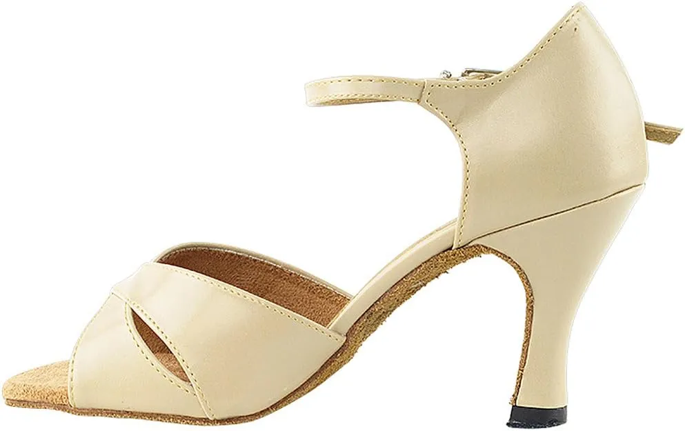 Very Fine Women's Ballroom Dance Shoes Tango Wedding Salsa Shoes 6029EB Comfortable Dance Shoes 2.5" [Bundle of 5]