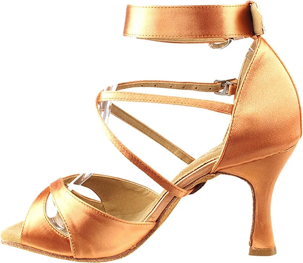 Very Fine Women's Ballroom Dance Shoes Tango Wedding Salsa Shoes Sera7002EB Comfortable Dance Shoes 2.5"[Bundle of 5]