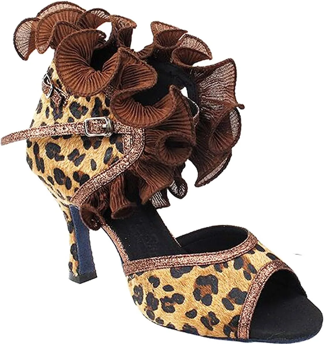 Very Fine Women's Ballroom Dance Shoes Tango Wedding Salsa Shoes Sera7013EB Comfortable Dance Shoes 3" [Bundle of 5]