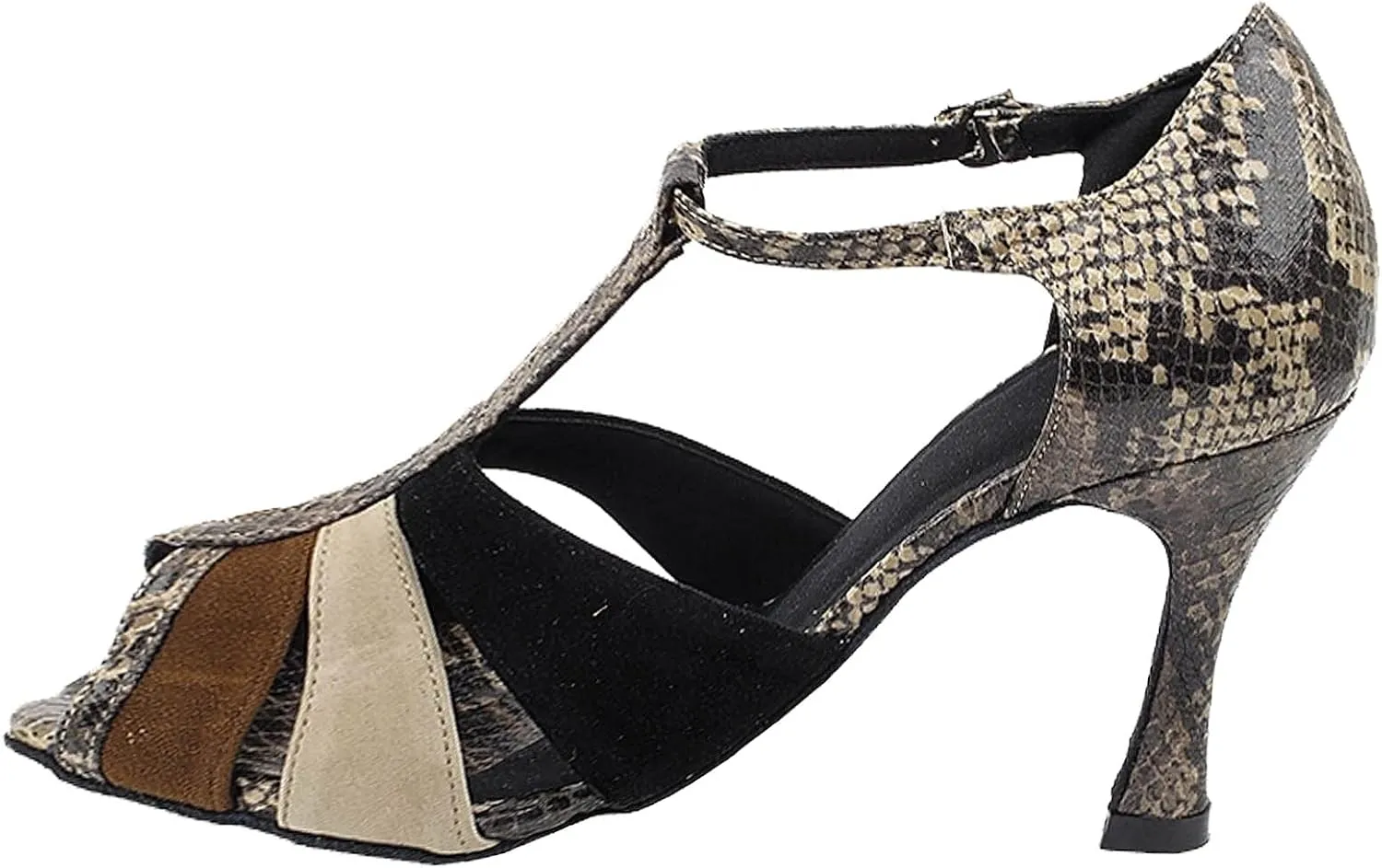 Very Fine Women's Ballroom Dance Shoes Tango Wedding Salsa Shoes Sera7037EB Comfortable Dance Shoes 3" [Bundle of 5]