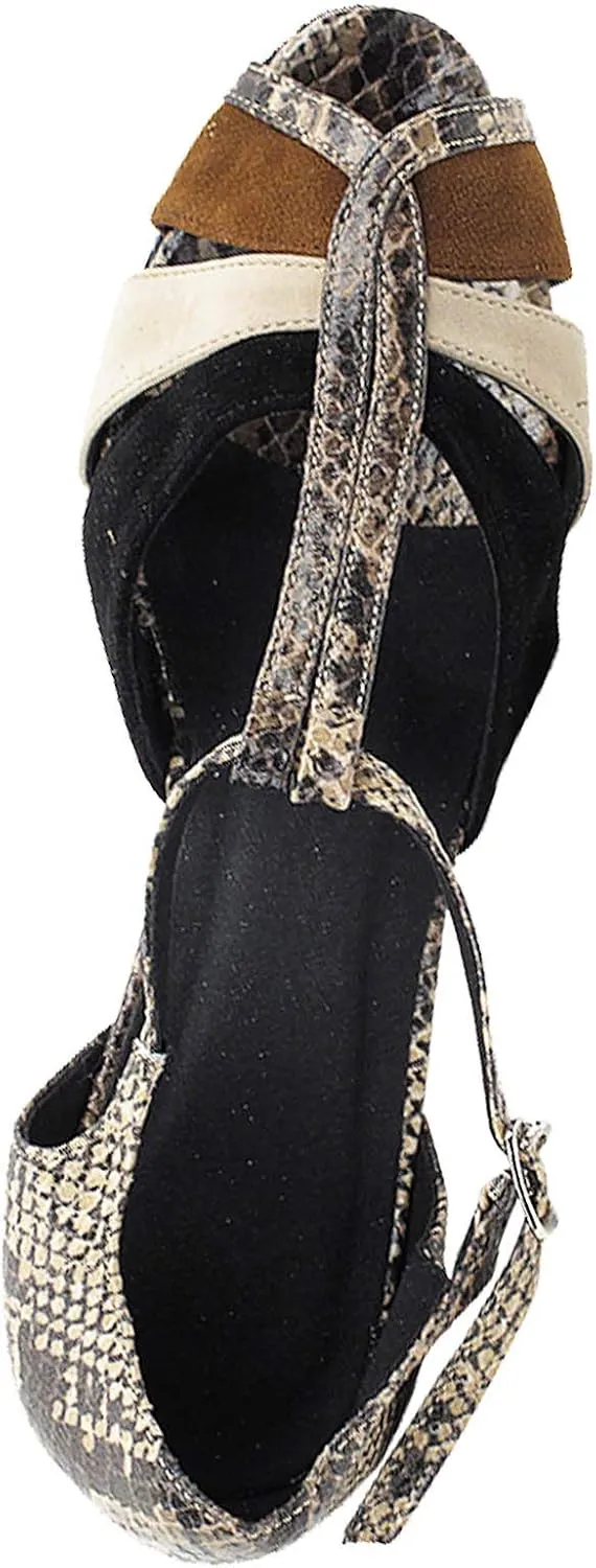 Very Fine Women's Ballroom Dance Shoes Tango Wedding Salsa Shoes Sera7037EB Comfortable Dance Shoes 3" [Bundle of 5]