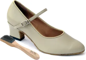 Very Fine Women's Salsa Ballroom Practice Latin Dance Shoes 1682 Bundle - Shoe Wire Brush 2" Heel