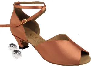 Very Fine Women's Salsa Ballroom Practice Latin Dance Shoes S2801 Bundle-Heel Protectors 1.2" Heel