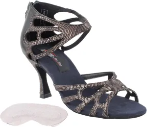 Very Fine Women's Salsa Ballroom Tango Latin Dance Shoes CD3027 with Back of Heel Cushions 2.5"