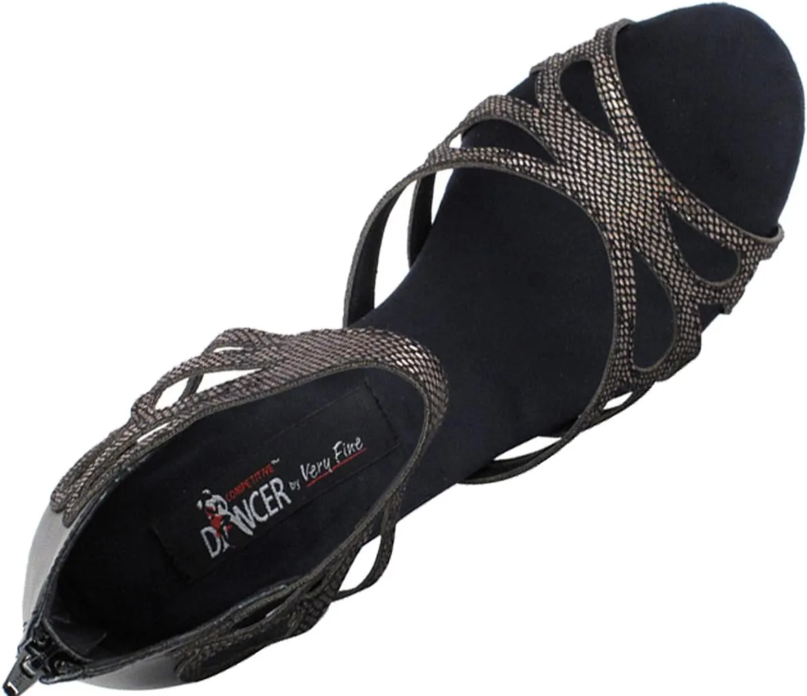 Very Fine Women's Salsa Ballroom Tango Latin Dance Shoes CD3027 with Back of Heel Cushions 2.5"