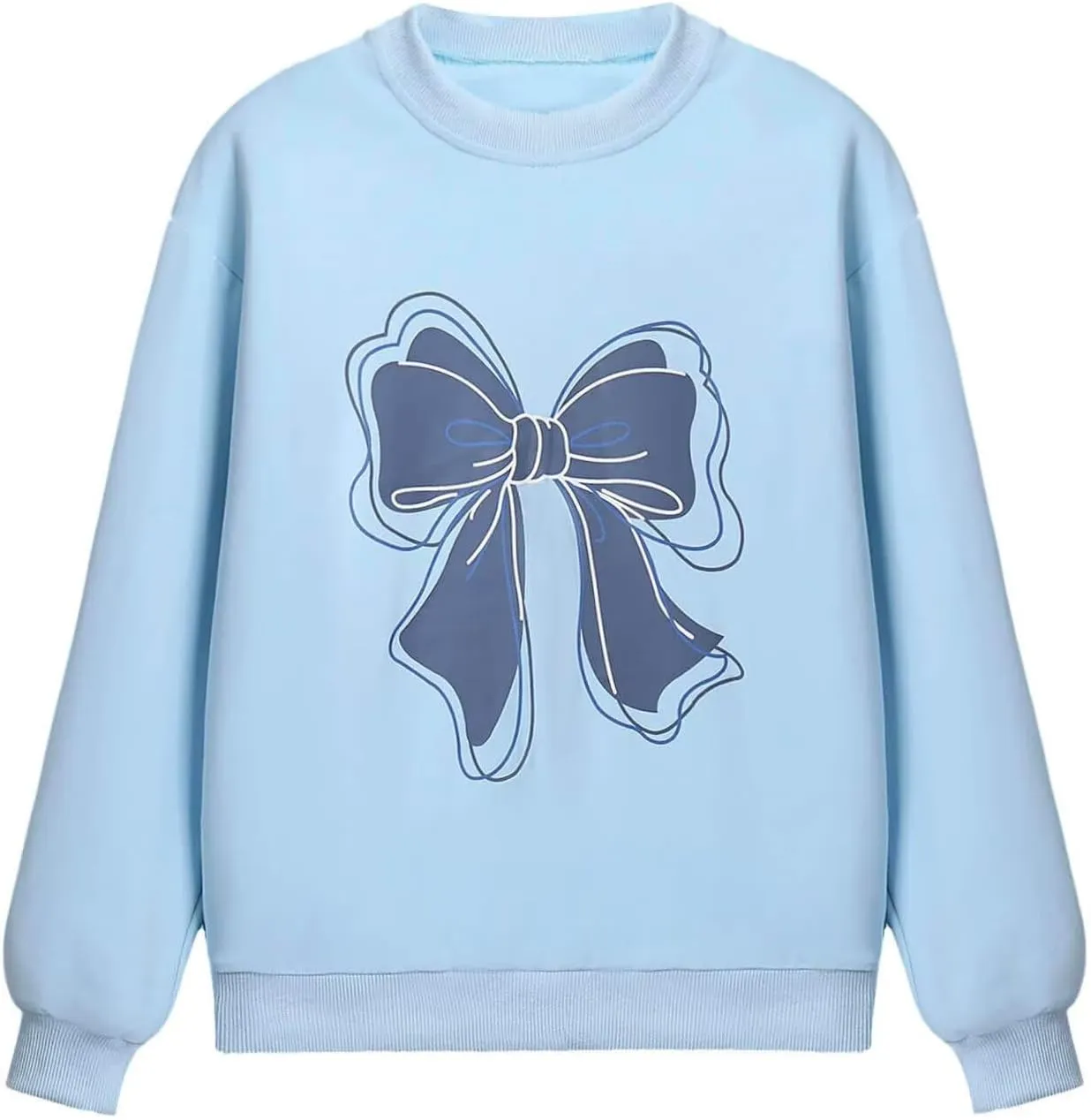 WELAKEN Girls Sweatshirts Long Sleeve Pullover Crewneck Tops Shirts