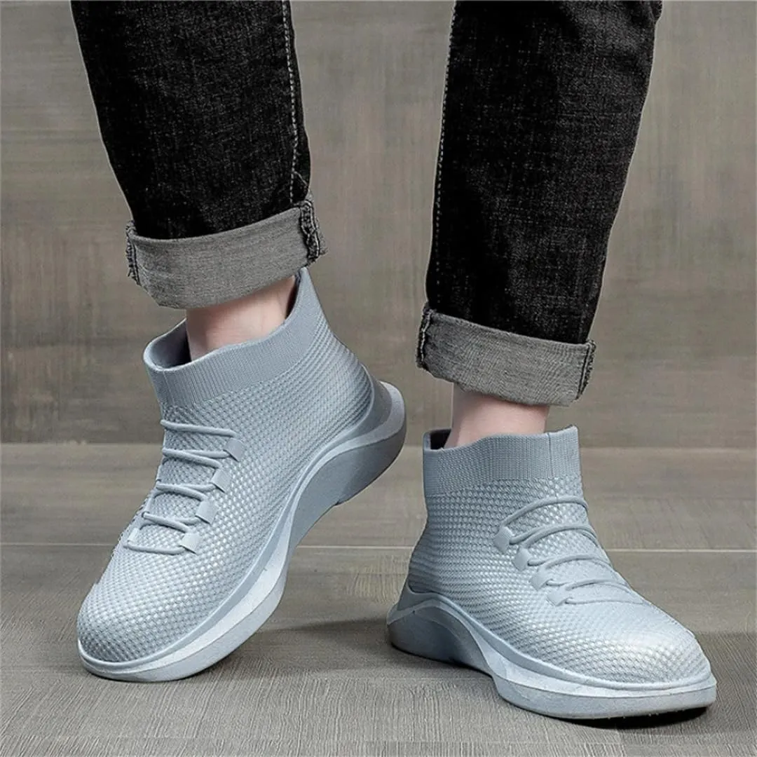 Wjnvfioo Men's Rubber Boots Couples Casual Sports Ankle Rain Shoes Waterproof Galoshes Fishing Work Safety Rain Boots