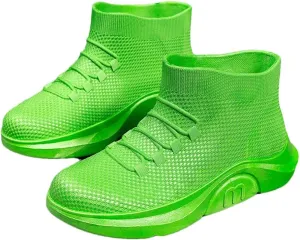 Wjnvfioo Men's Rubber Boots Couples Casual Sports Ankle Rain Shoes Waterproof Galoshes Fishing Work Safety Rain Boots