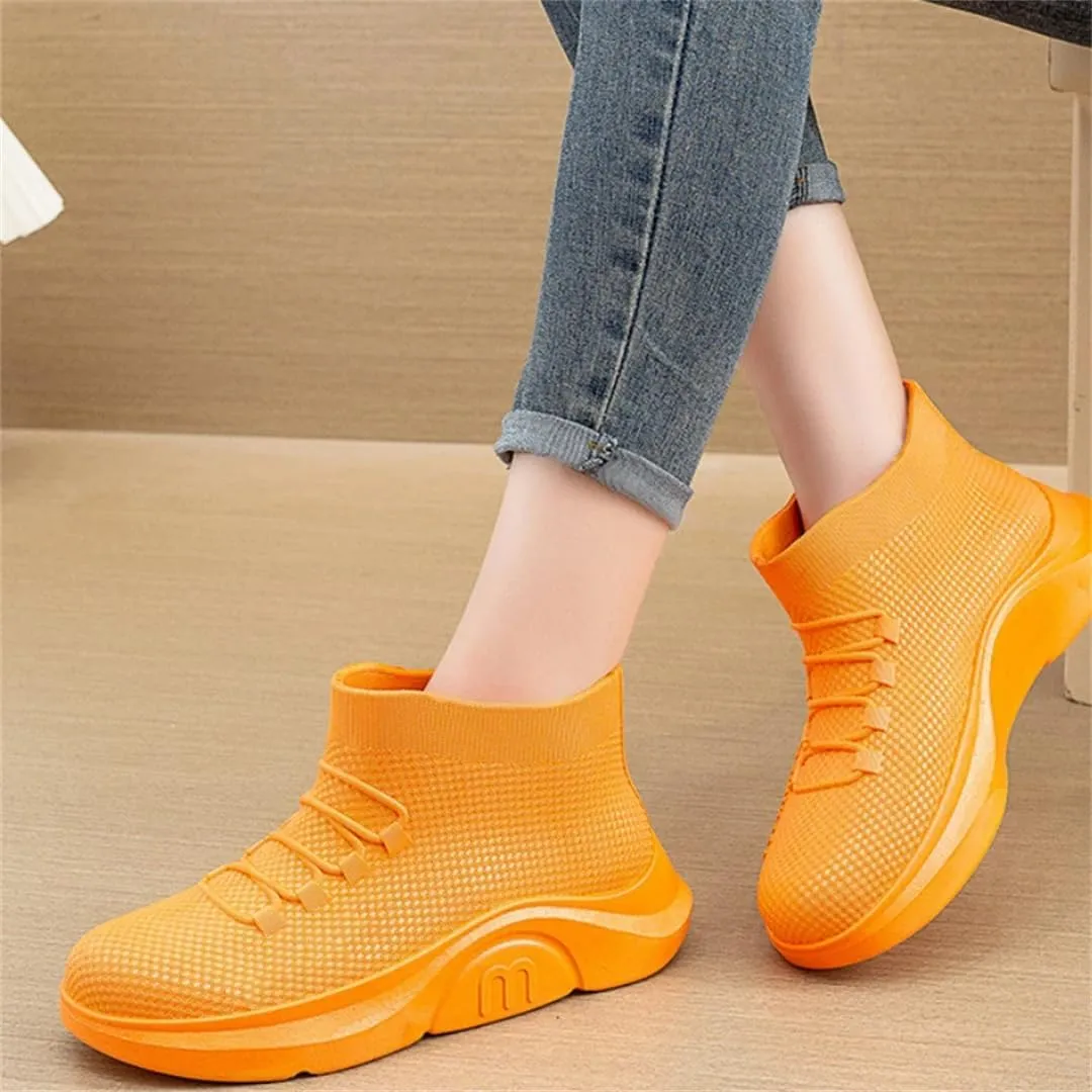 Wjnvfioo Men's Rubber Boots Couples Casual Sports Ankle Rain Shoes Waterproof Galoshes Fishing Work Safety Rain Boots