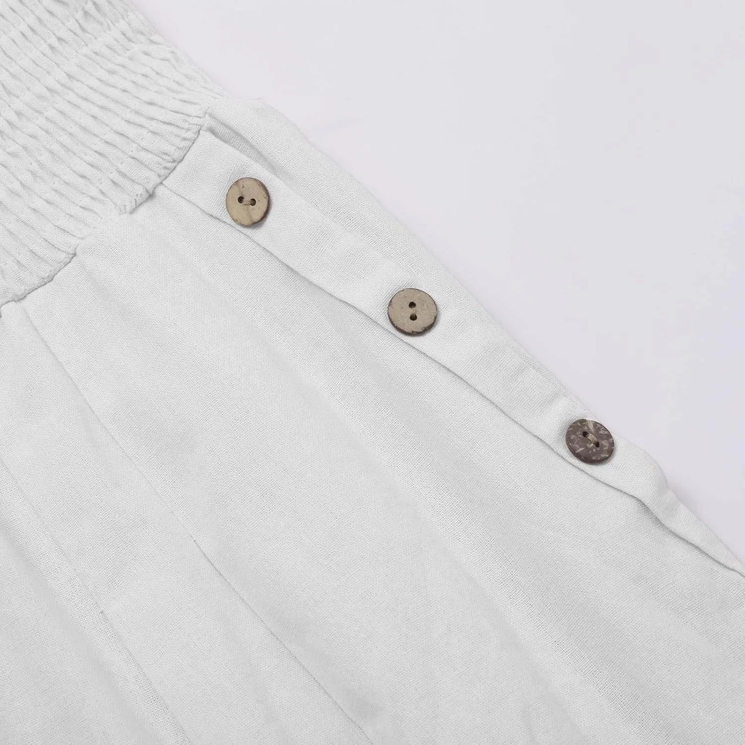 Women Fashion Pants Elastic Waist Pants with Pocket Loose Harem Pants Printed Crop Pants for Women