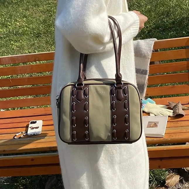 Women Vintage Top Handle Bags Crossbody Bag Trendy Shoulder Bag Casual Underarm Bag Work Travel Bag Satchel Purse