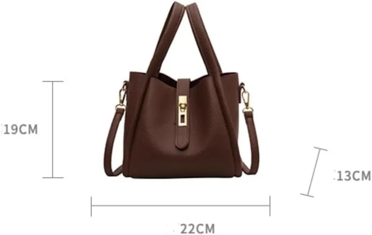 Women Vintage Trendy Large Capacity Shoulder Bag Crossbody Bag Bucket Bag Slouchy Top-Handle Bags Satchel Purse Work Bag