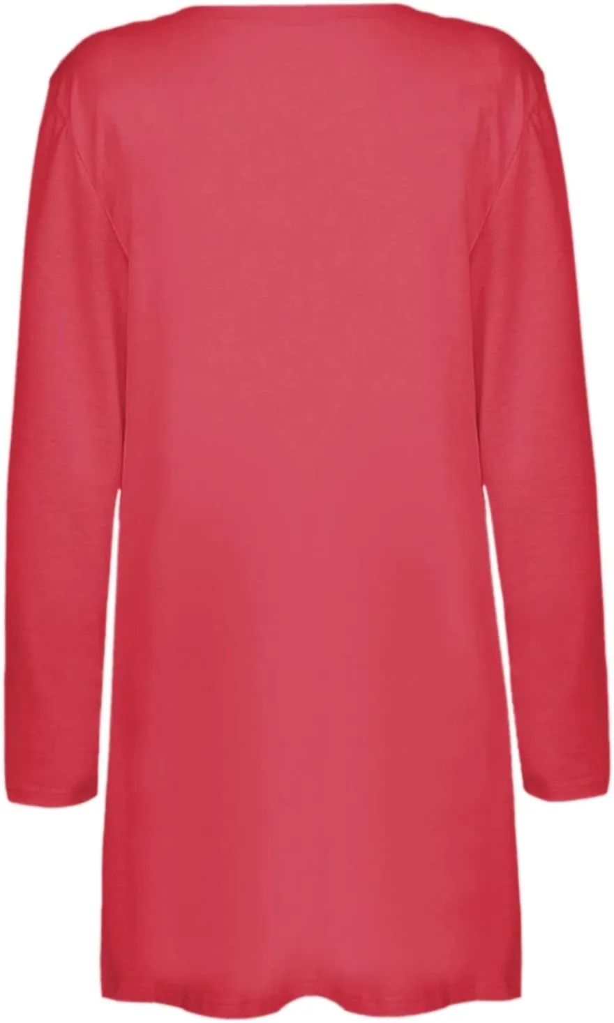 Women's Casual Open Front Cardigan Long Sweaters Plus Size Solid Color Long Sleeve Sweaters Outwear Coat with Pockets
