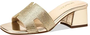 Women's Chunky Open Toe Low Block Heels Kitten Dressy Heels for Women Low Heel Sandals for Women Summer Comfy Heels