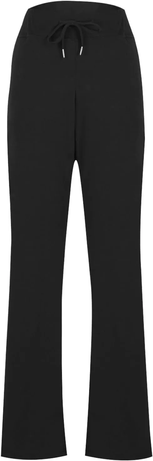 Womens High Cut Thermal Flared Wide Leg Tights Pants Leggings Tights for Women Track Athletic Yoga Modest Tights