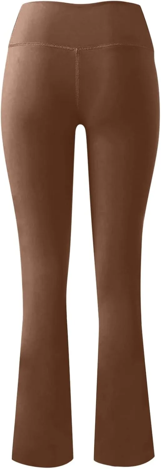 Women's High Waist Leggings Seamless Slim Fit Tummy Control Yoga Pants Buttery Soft Non See-Through Wokrout Running Tights