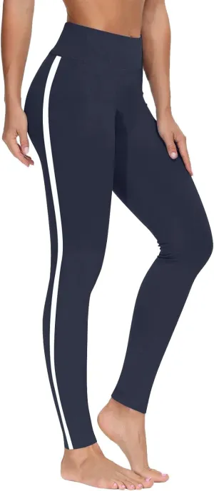 Women's High Waist Yoga Leggings - Premium Soft Workout Stretch Gym Pants Running Sports Trousers Bottoms
