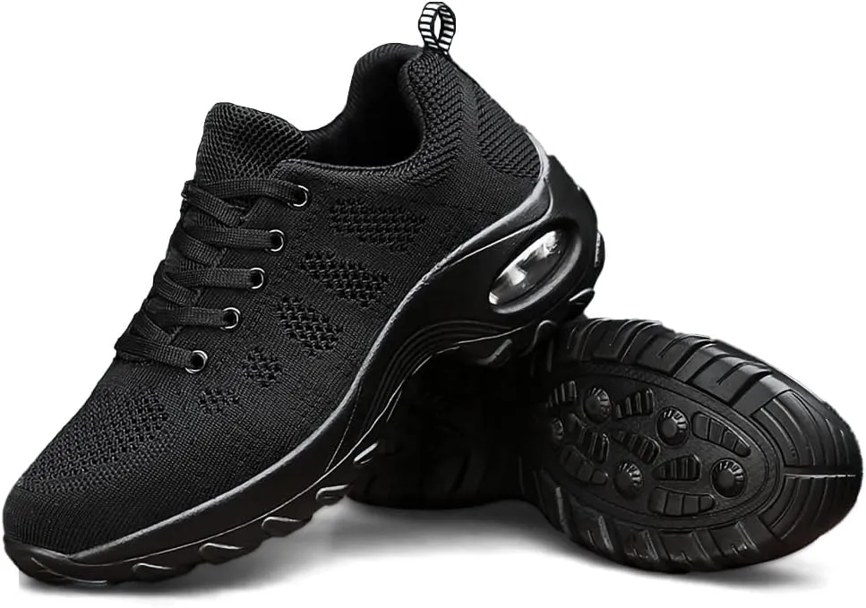 Women's Lace-up Dance Sneakers Air Cushion Hip Hop Athletic Line Dance Shoes Low Heel,Model 1918