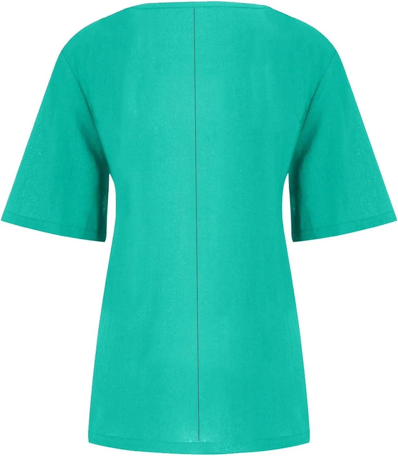 Womens Lined Tops Going Out Casual Short Sleeve Summer Tee Shirts Button Down Crewneck Solid Dressy Blouses