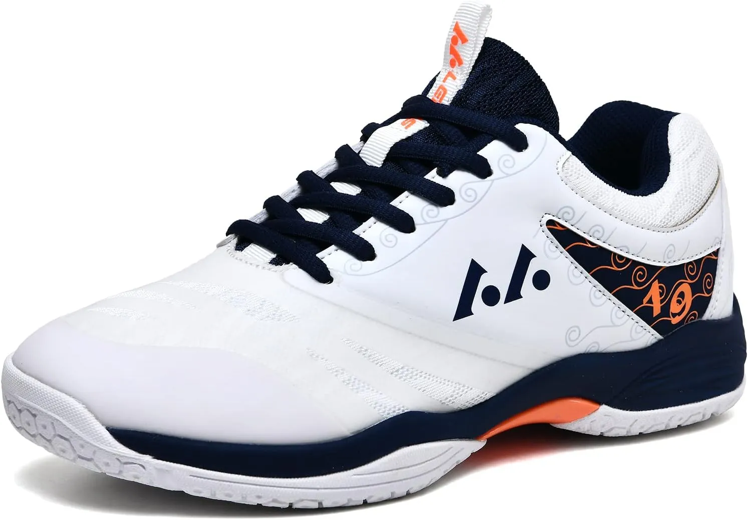 Womens Mens Lightweight Indoor Court Shoes Badminton Shoes for Pickleball, Tennis, Table Tennis, Volleyball (019 Blue, 36)