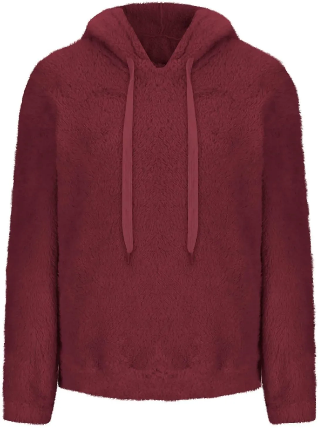 Womens Oversized Sherpa Pullover Hoodies Fuzzy Fleece Sweatshirt Plus Size Fall Winter Fluffy Jacket with Pockets