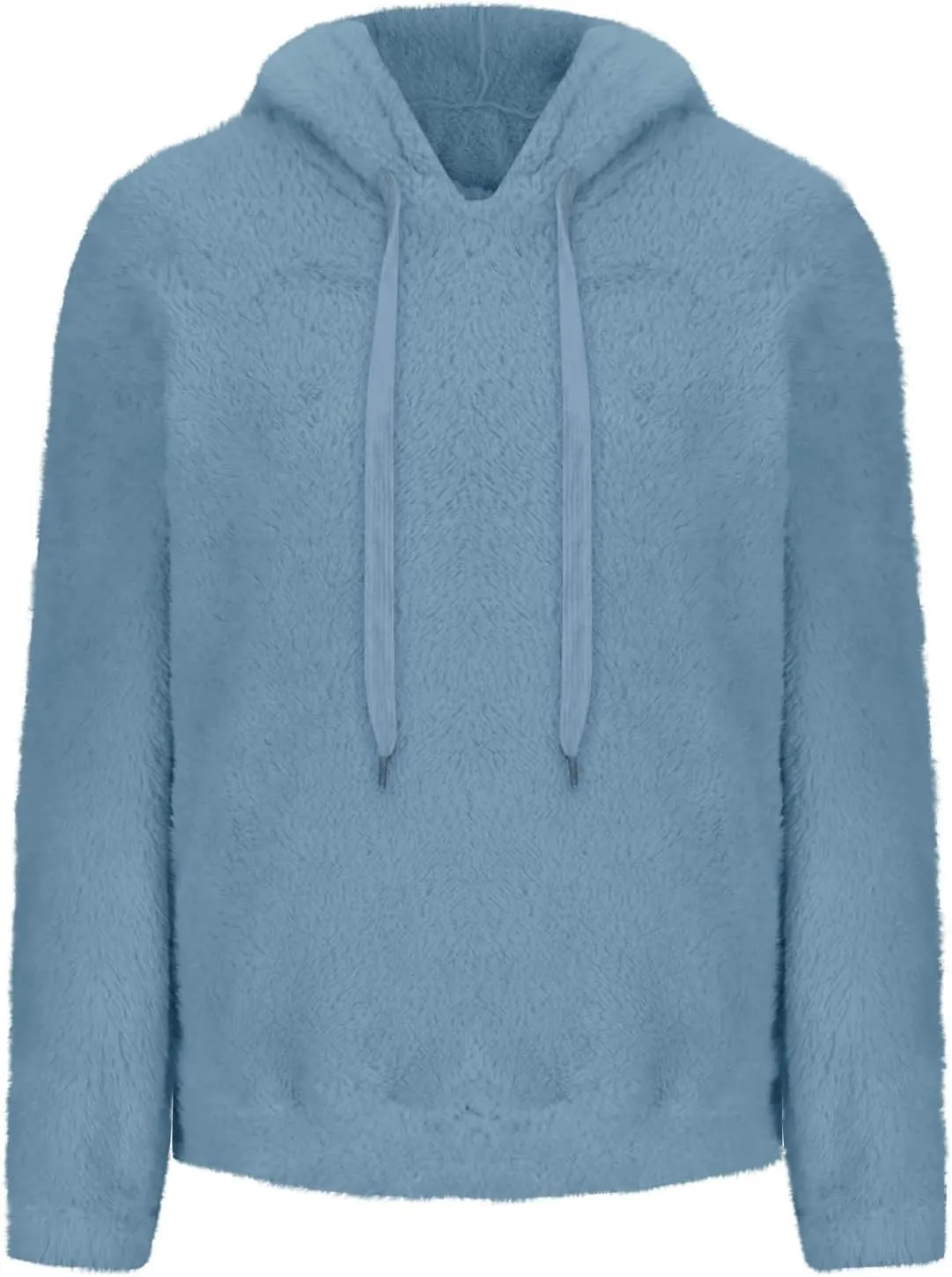 Womens Oversized Sherpa Pullover Hoodies Fuzzy Fleece Sweatshirt Plus Size Fall Winter Fluffy Jacket with Pockets