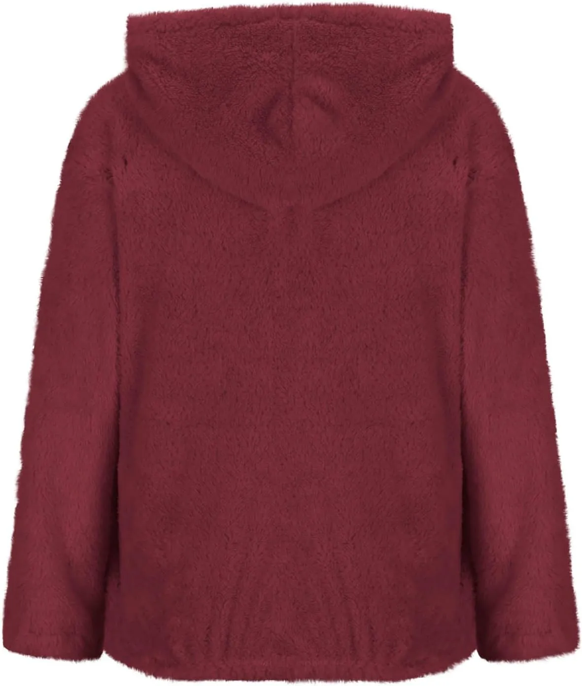Womens Oversized Sherpa Pullover Hoodies Fuzzy Fleece Sweatshirt Plus Size Fall Winter Fluffy Jacket with Pockets