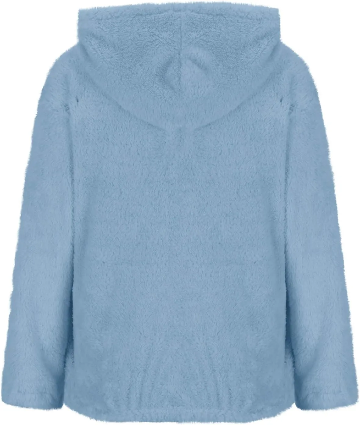 Womens Oversized Sherpa Pullover Hoodies Fuzzy Fleece Sweatshirt Plus Size Fall Winter Fluffy Jacket with Pockets