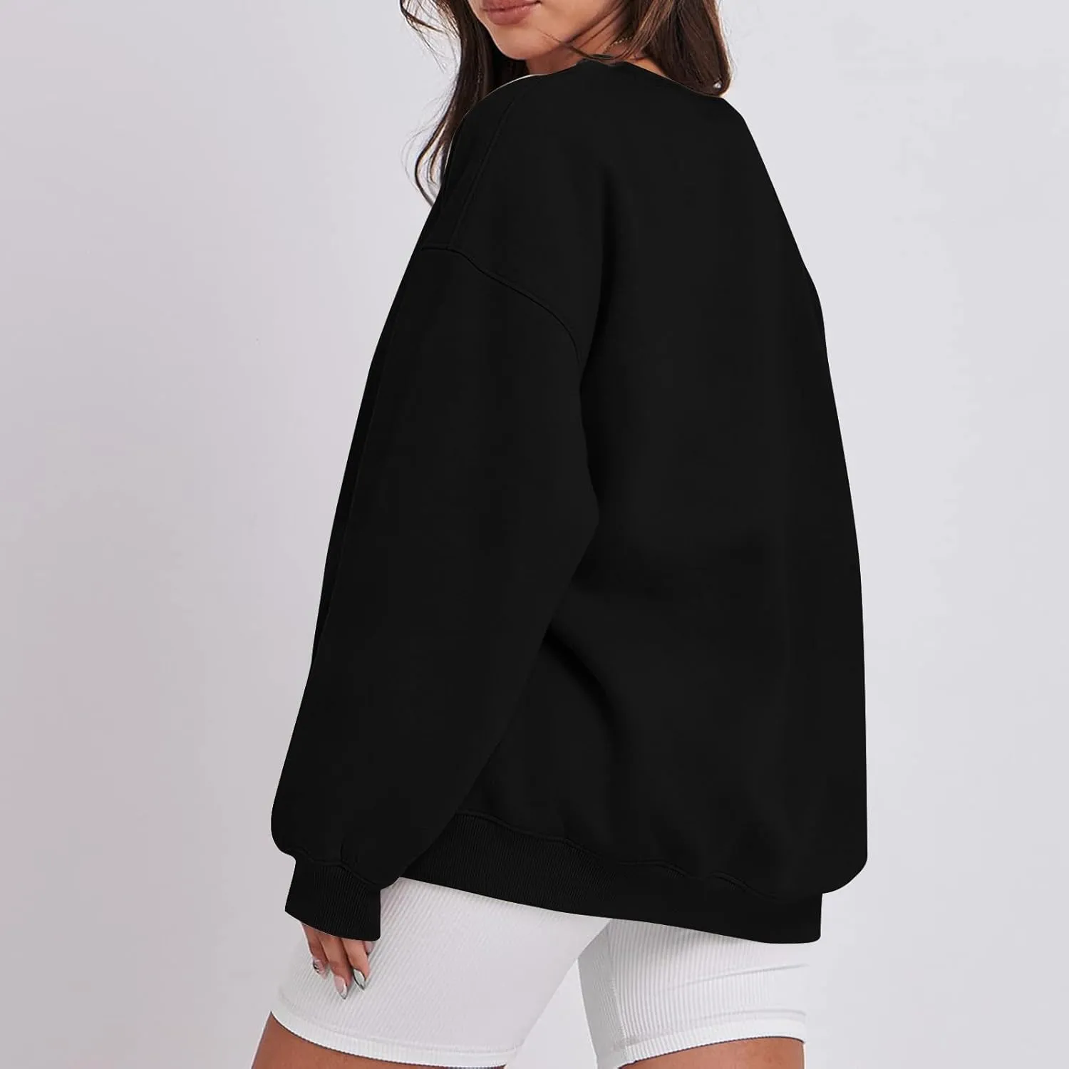 Womens Oversized Sweatshirts Crew Neck Pullover Sweaters Casual Comfy Fall Outfits Clothes 2024