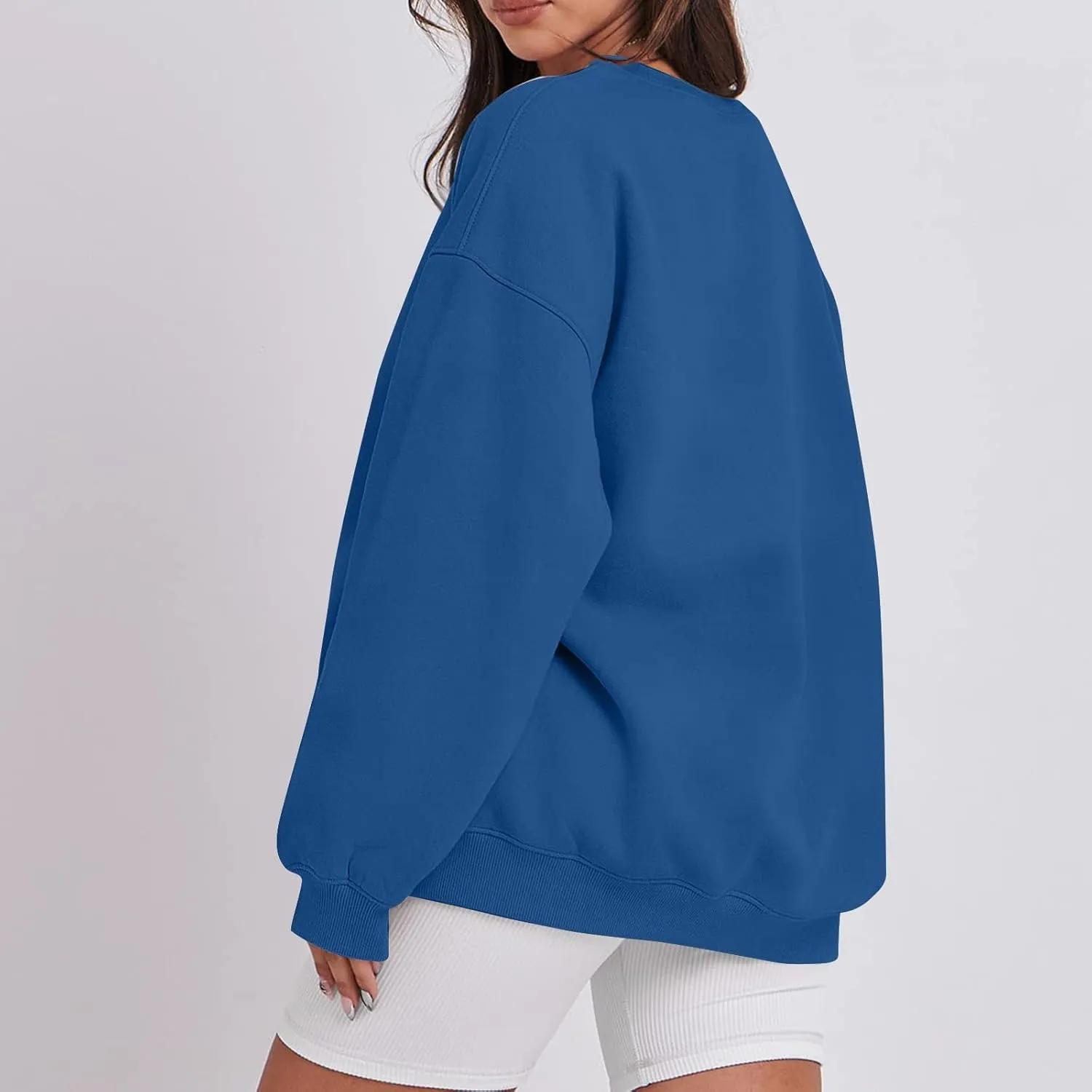 Womens Oversized Sweatshirts Crew Neck Pullover Sweaters Casual Comfy Fall Outfits Clothes 2024