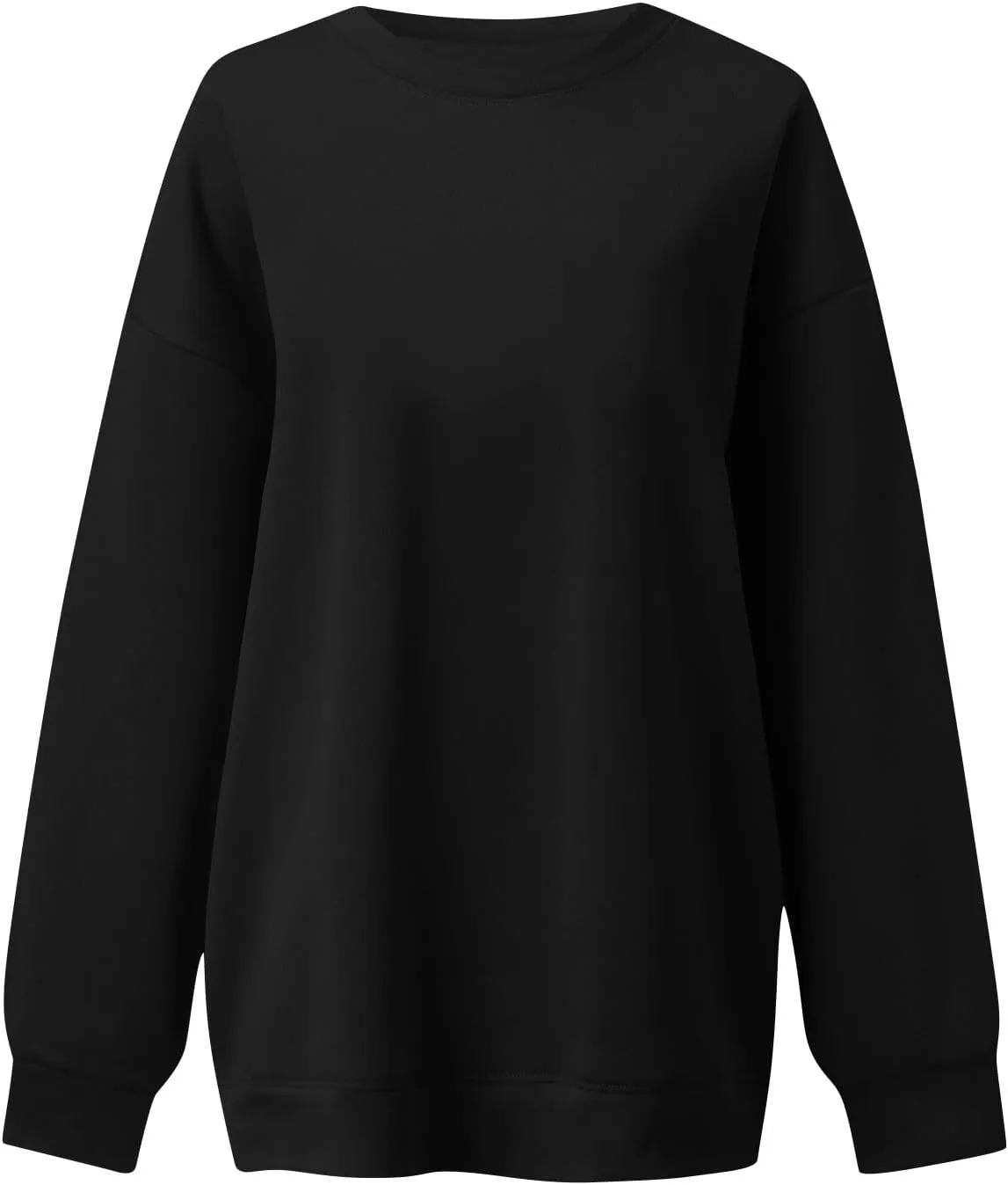 Womens Oversized Sweatshirts Crew Neck Pullover Sweaters Casual Comfy Fall Outfits Clothes 2024
