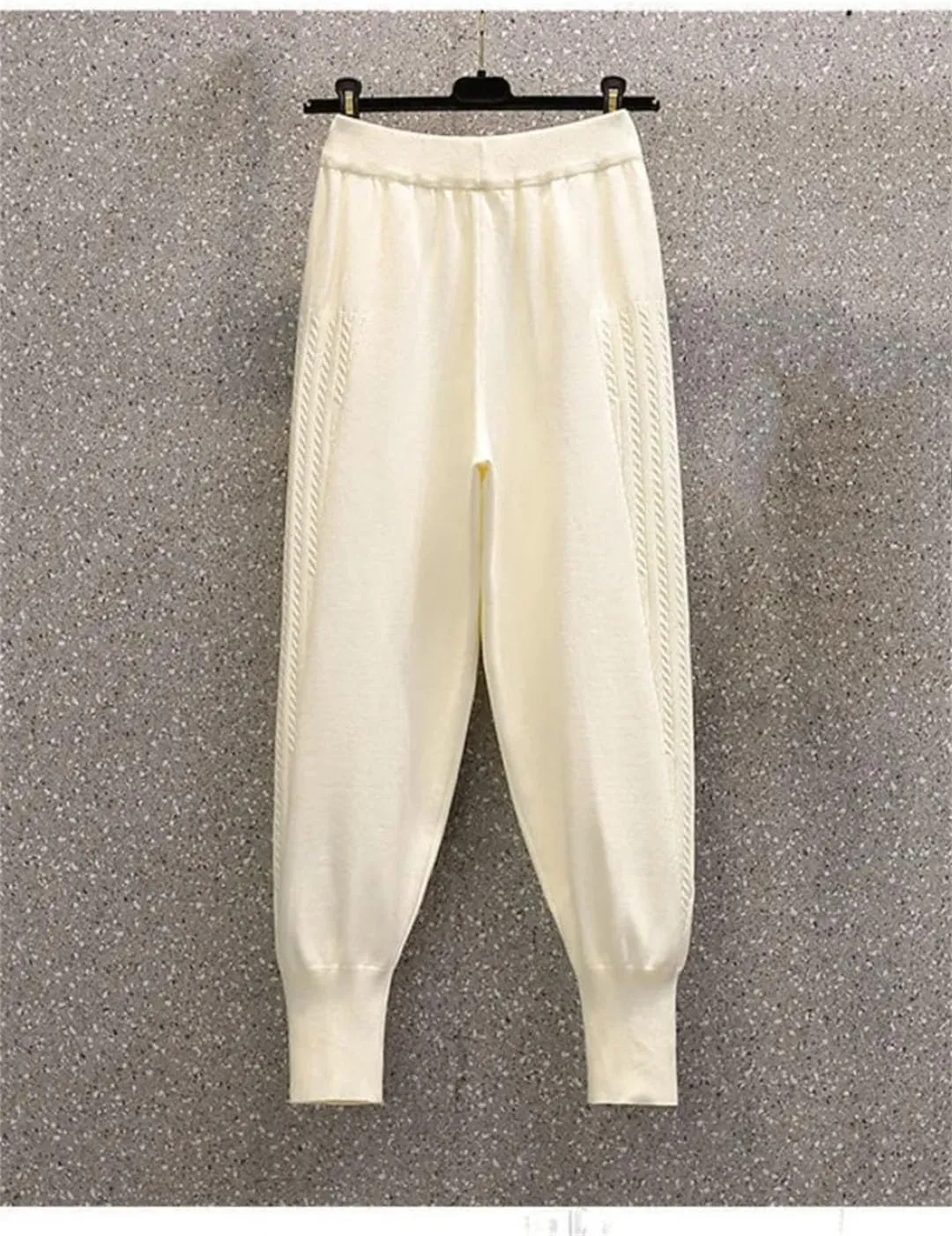 Women's Pants Autumn and Winter High Waist Knitted Pencil Pants Fashionable Harem Pants for Women