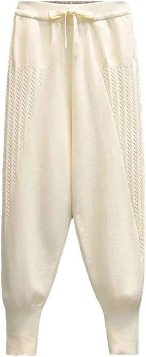 Women's Pants Autumn and Winter High Waist Knitted Pencil Pants Fashionable Harem Pants for Women