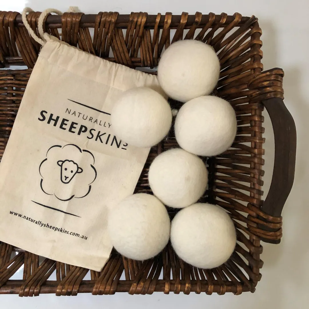 Wool Dryer Balls (set of 6)