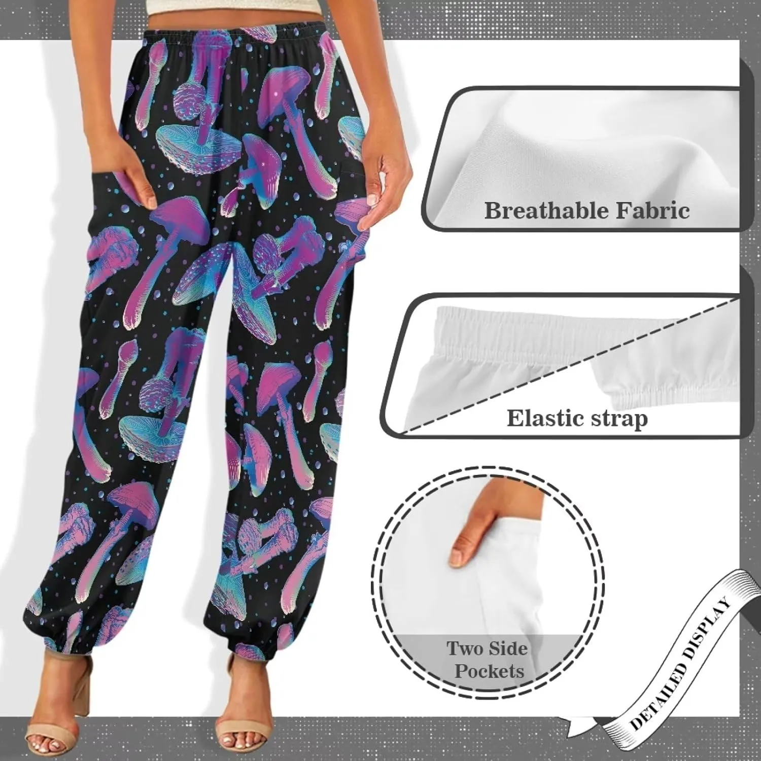 YEXIATODO Yoga Pants Athletic Gym Pants Joggers Sweatpants Women's Harem Pants Bloomer Pants Casual Loose Active Pants