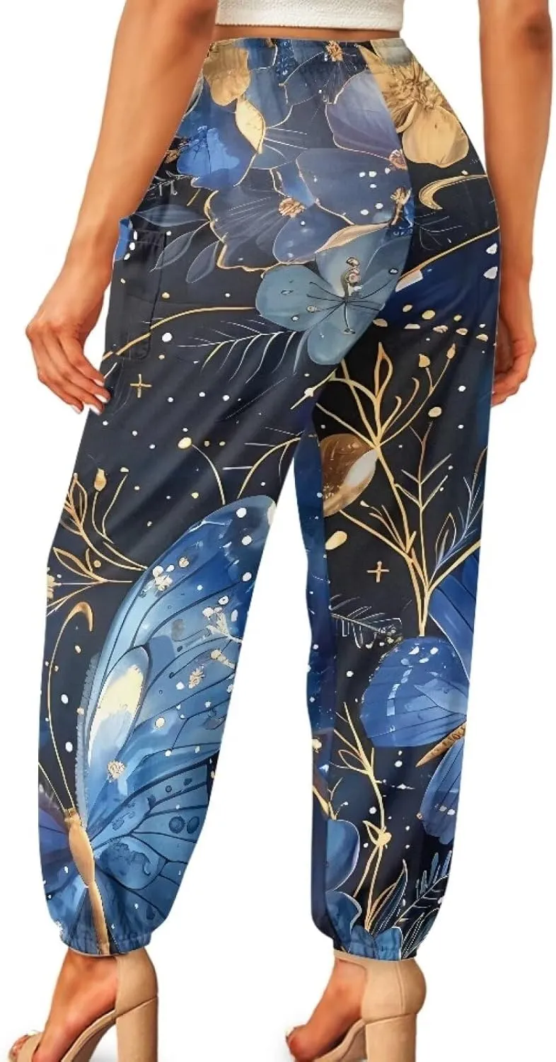 YEXIATODO Yoga Pants Athletic Gym Pants Joggers Sweatpants Women's Harem Pants Bloomer Pants Casual Loose Active Pants