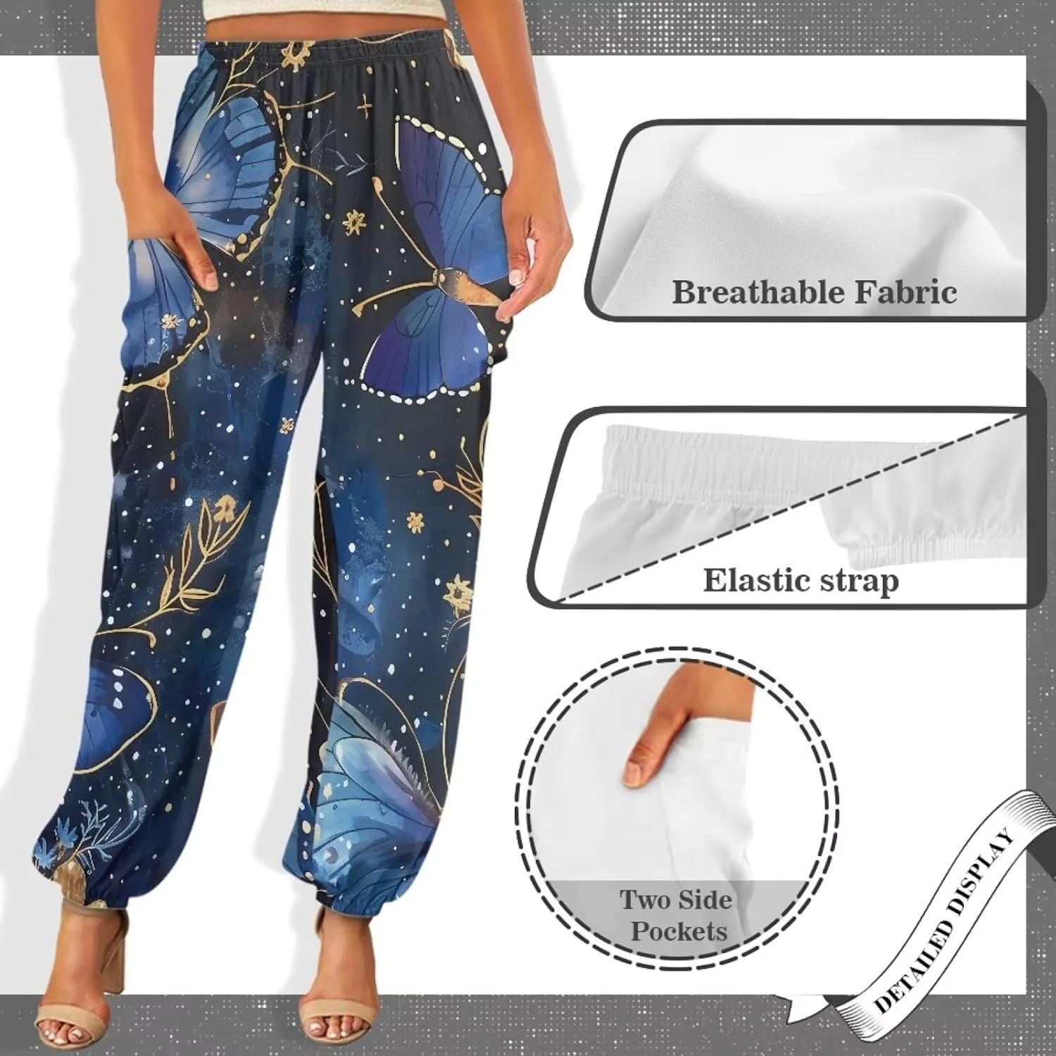 YEXIATODO Yoga Pants Athletic Gym Pants Joggers Sweatpants Women's Harem Pants Bloomer Pants Casual Loose Active Pants