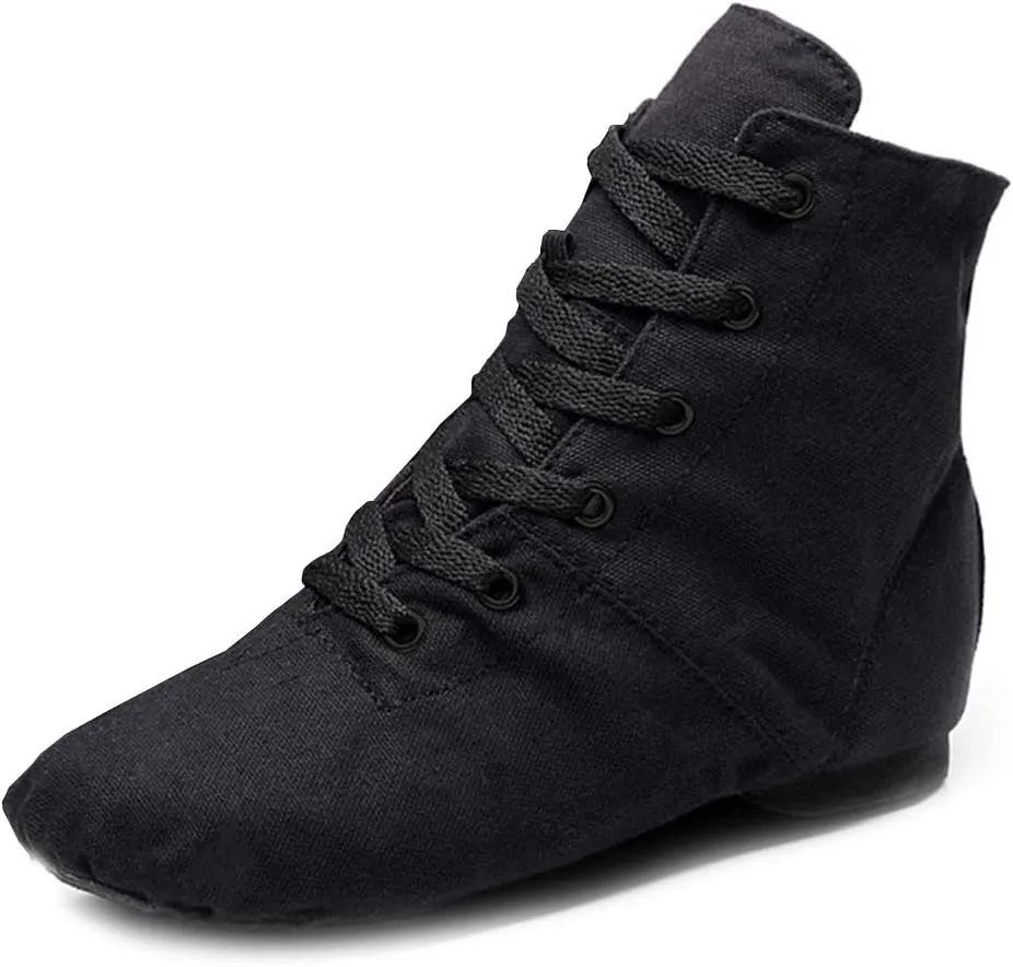YKXLM Women's Breathable Canvas Jazz Dance Shoes Lady Latin Tango Ballroom Dance Shoes,Model TJGBFBJS