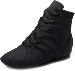 YKXLM Women's Breathable Canvas Jazz Dance Shoes Lady Latin Tango Ballroom Dance Shoes,Model TJGBFBJS