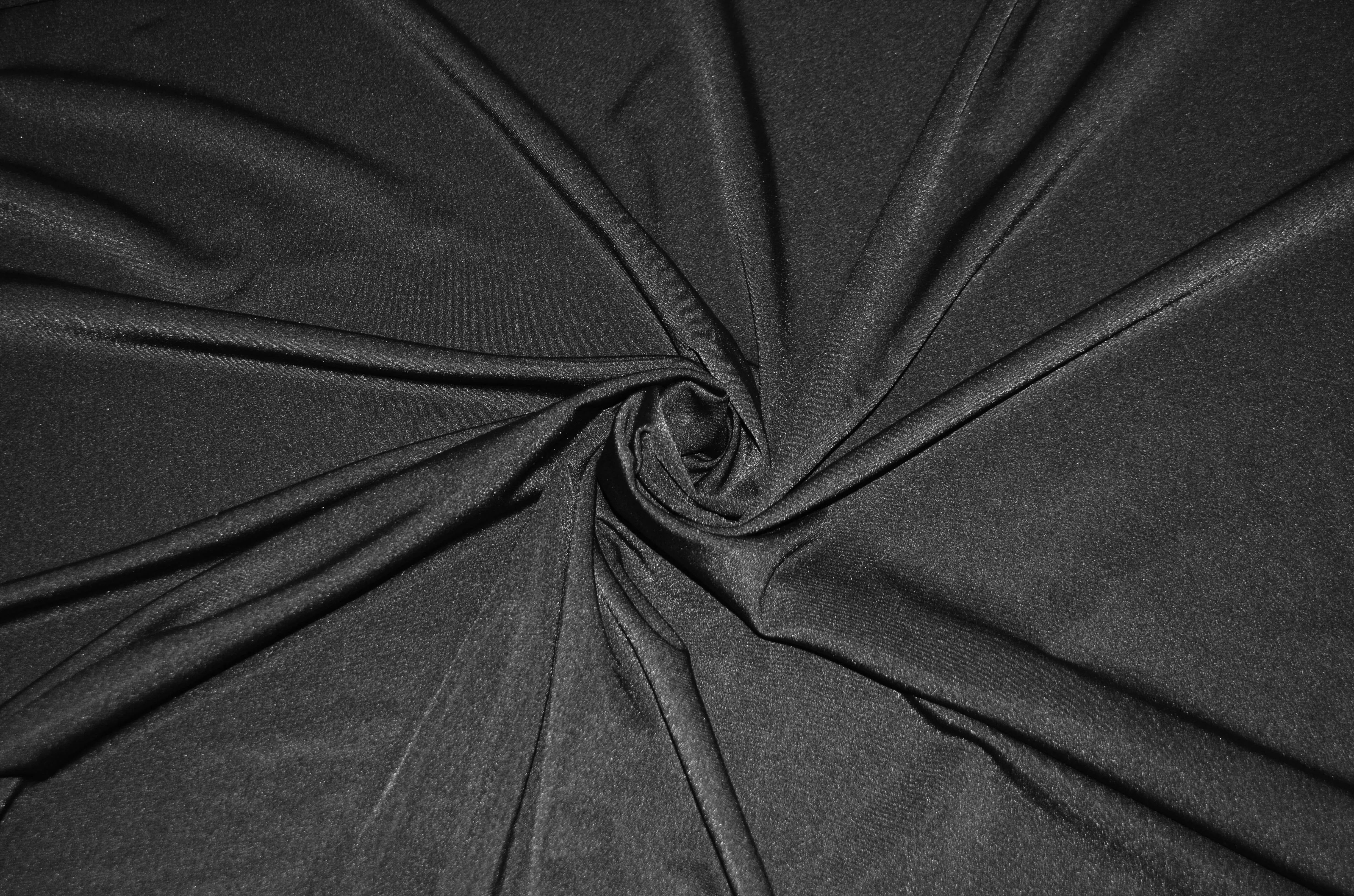 Yoga Spandex Fabric | 60" Wide | Active Wear and Sportswear Fabric | Poly Spandex for Digital Printing | Slight Sheen 4 Way Stretch Knit | White and Black Color |